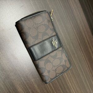 Coach Brown and Black Wallet